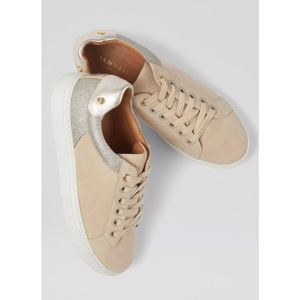 LK Bennett Signature Trench Gold Classic Stud Trainers